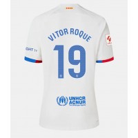 Camisa de time de futebol Barcelona Vitor Roque #19 Replicas 2º Equipamento Feminina 2023-24 Manga Curta